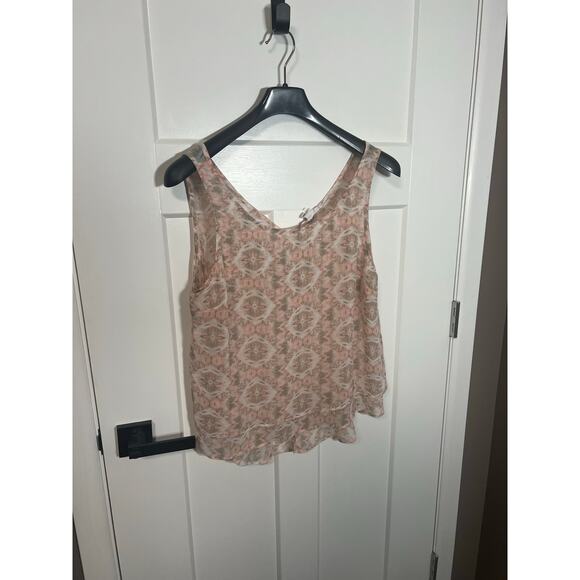 BCBG Womens Tank Top Size M Medium Boho Fairy Pink Summer Spring Blouse - Picture 2 of 7